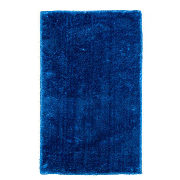 Ebern Designs Tarlton Shag Cobalt Blue Area Rug & Reviews Wayfair